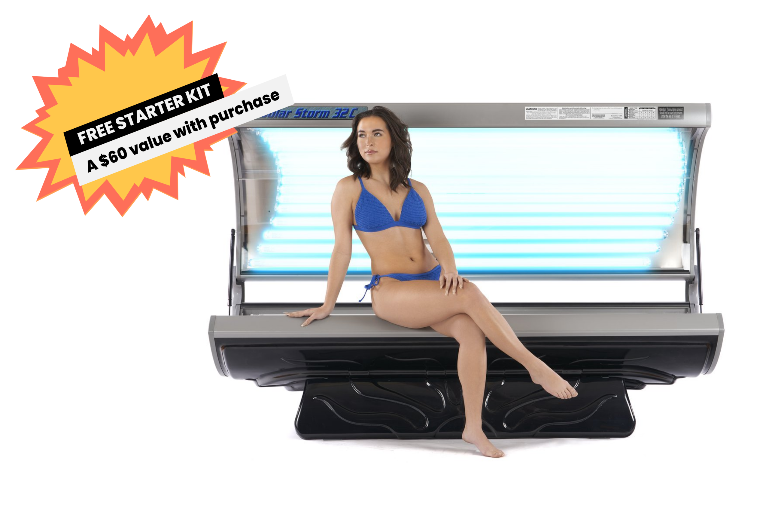 サンプラ SUNPLAZA オニガメ 蓄光 GID Solar Storm 32C Deluxe Commercial Tanning Bed | Sunco Tanning
